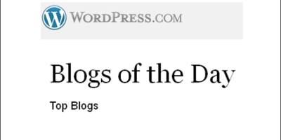 blogs of the day wordpress